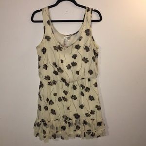 Cream Floral Dress